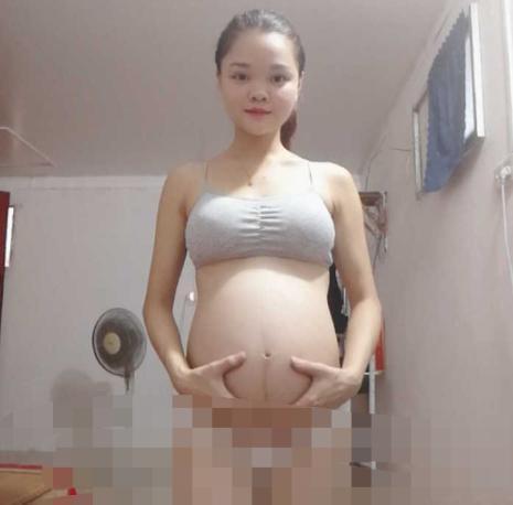 95后宝妈晒孕肚照,95后孕妇朋友圈晒孕照