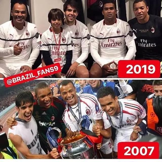 内马尔和卡卡透支巴西队50年颜值,卡卡巴西队颜值巅峰照片