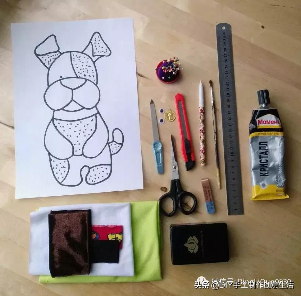 布艺diy拼布图案贴画,布画diy手工制作大全
