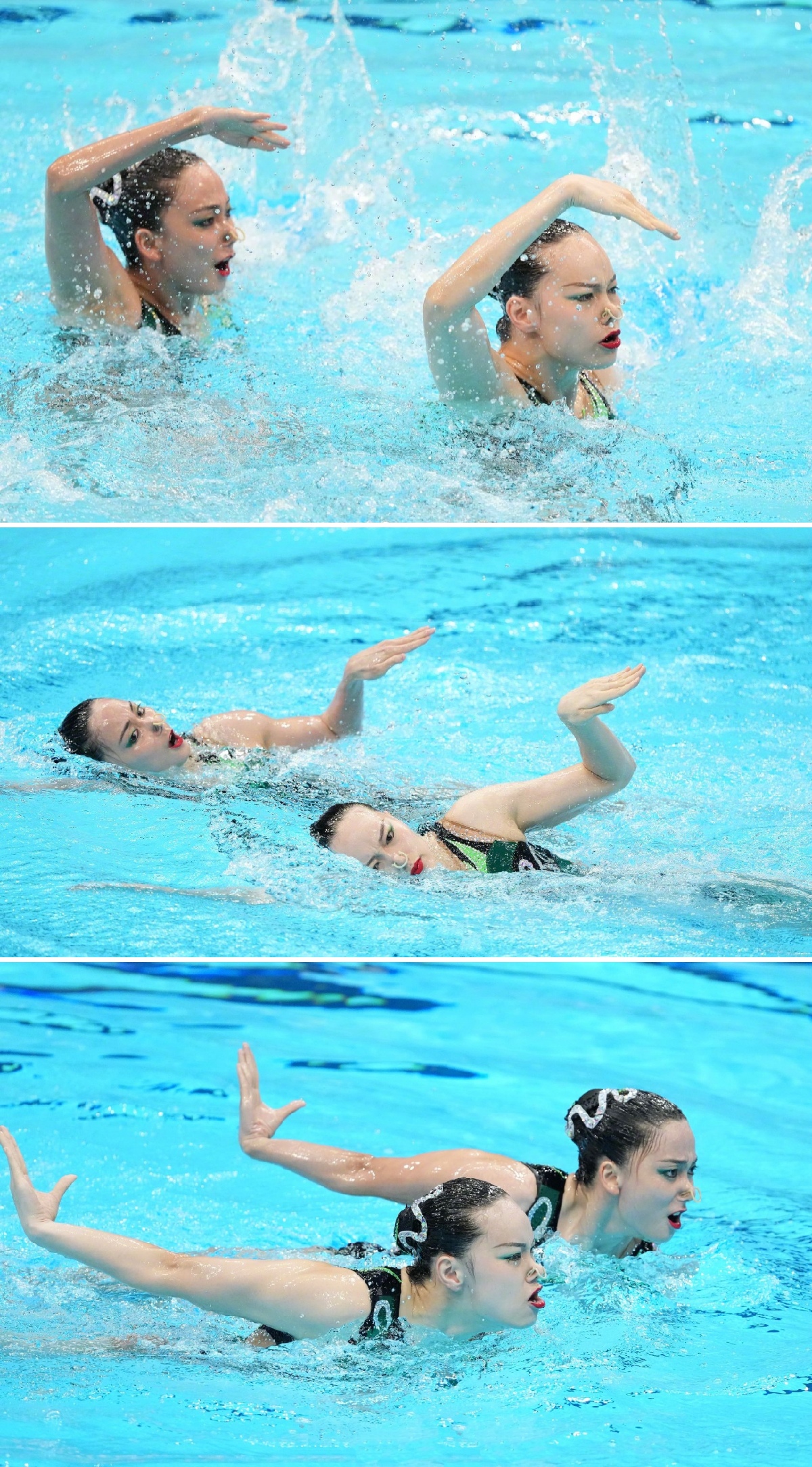 花样游泳孙文雁黄雪辰比赛配乐,黄雪辰孙文雁花样游泳摘银