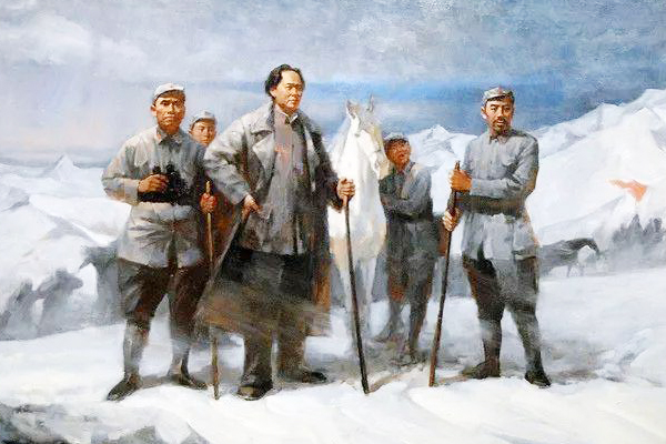 毛主席登上六盘山后，写下一首《清平乐》，全词大气磅礴雄浑豪放