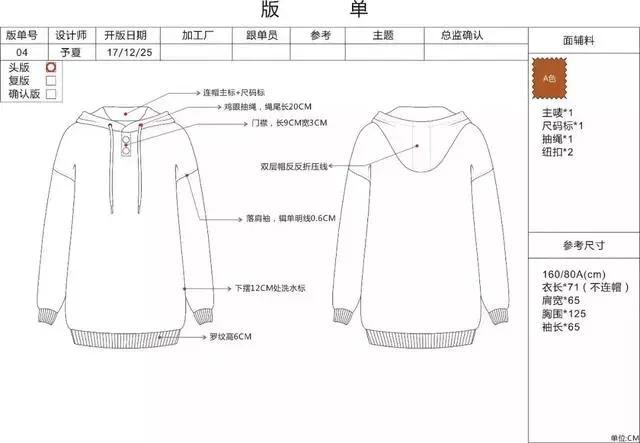 服装设计师必看：商业公司里的服装设计版单是怎样的？（收藏贴）