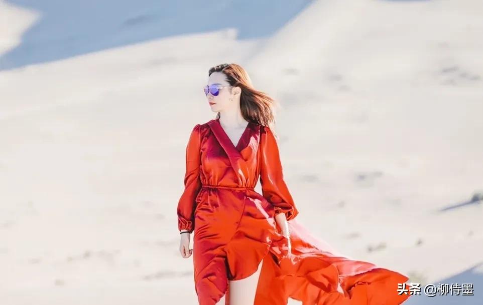 碎花连衣裙的拍摄技巧,长裙摄影姿势的摆法