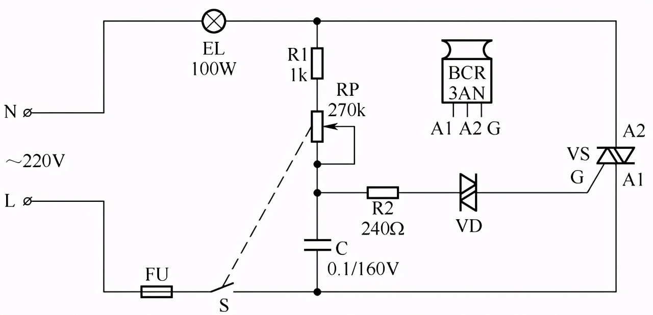 泛光照明控制原理图,线性驱动照明原理图解说明
