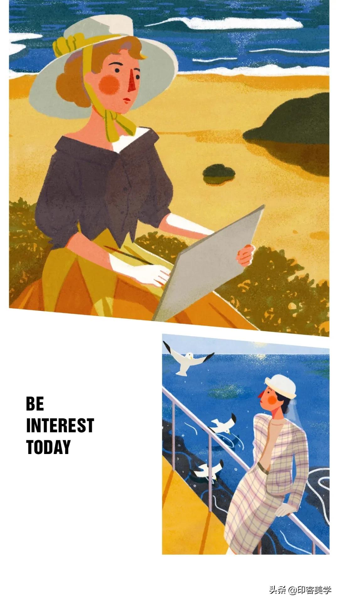 四季插画图片大全,100张唯美插画图