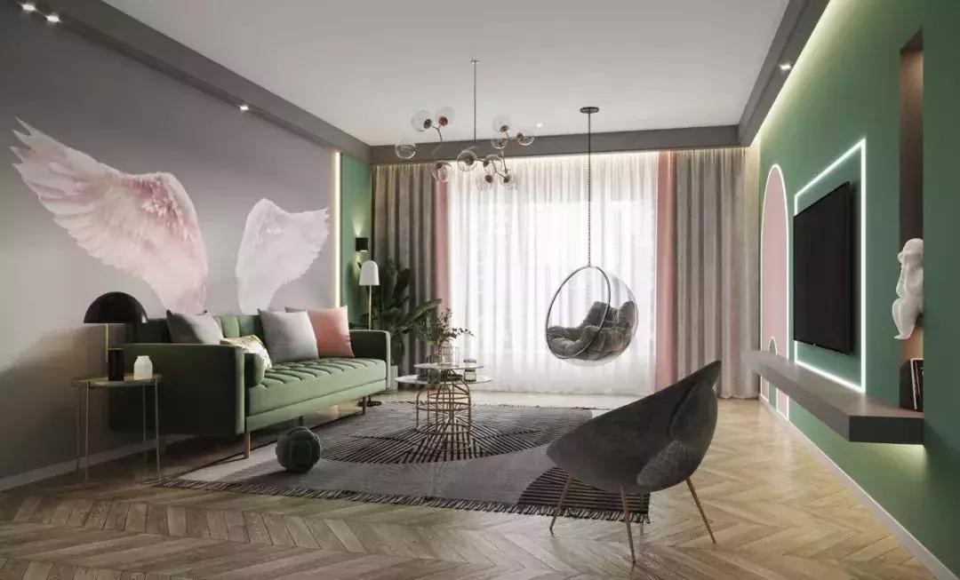 客厅有横梁？别怕，这里有妙招