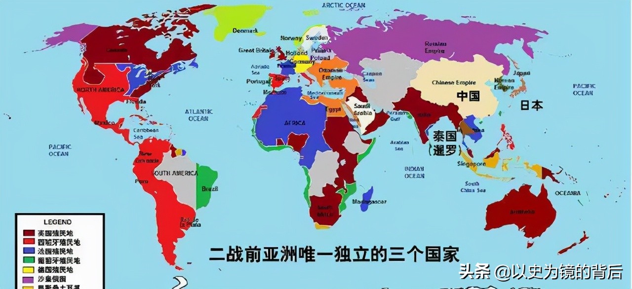 除了欧洲国家，这些国家也曾拥有殖民地，非洲一个，大洋洲一个