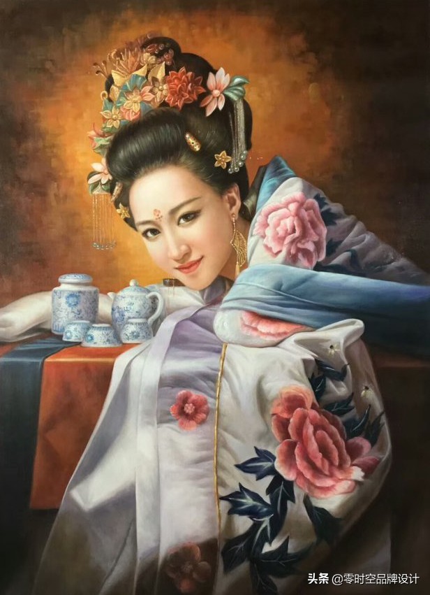 超写实女性人体油画艺术,画中女性人体丰神绰约,容光焕发