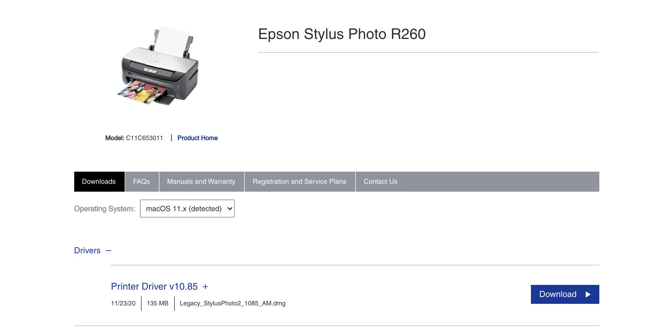 bigsur回退,epsonr250打印机