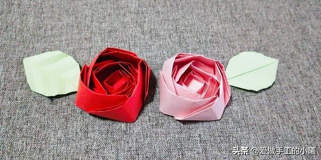 折一朵简单的玫瑰花送给妈妈,折玫瑰花简单又漂亮不用胶水