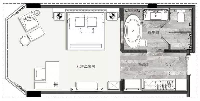 主题酒店30个房间怎么设计好,酒店标间和套房房间设计方案