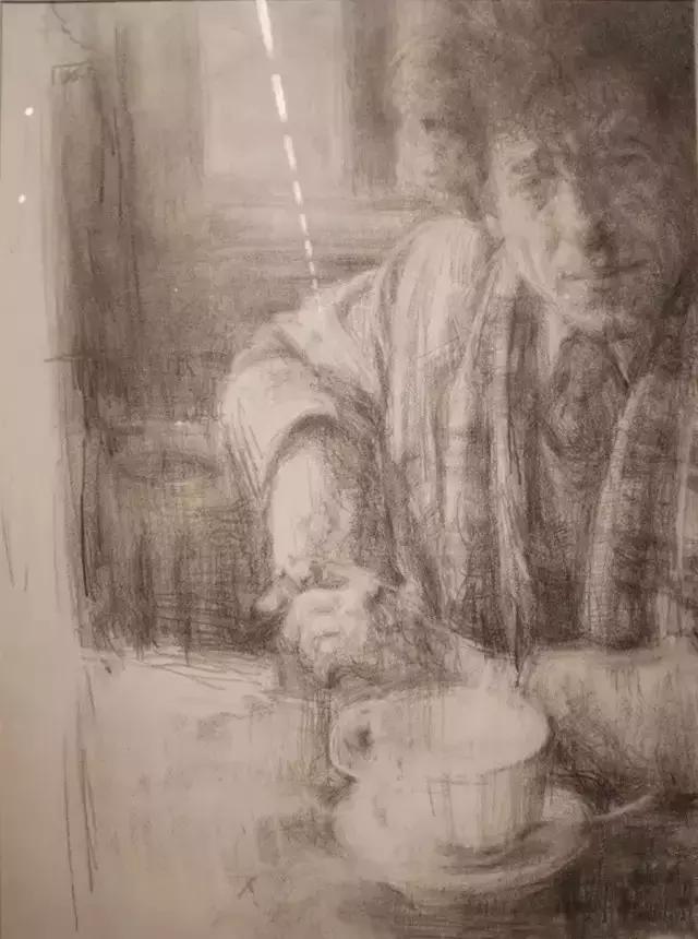 全国素描比赛第一名,九大美院素描欣赏