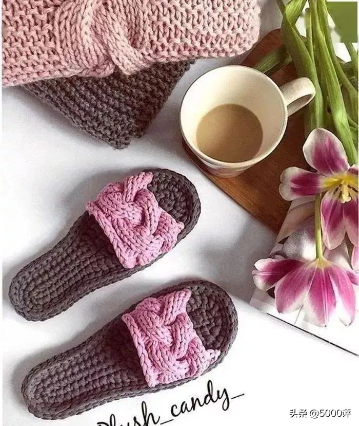 手工钩毛线拖鞋多少钱一双,毛线拖鞋钩编教程