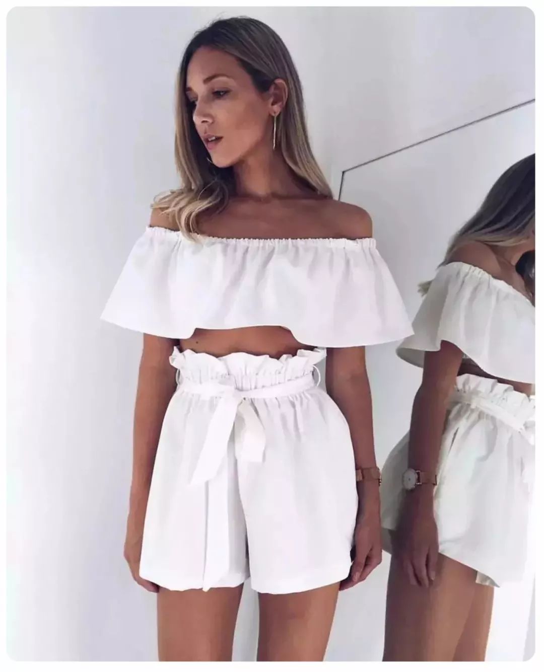 夏天穿蓝色短裤上衣穿什么好看,夏天哪几种短裤不要穿