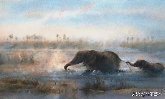 皮尔斯水彩画欣赏 (迪伦斯科特皮尔斯水彩作品欣赏)