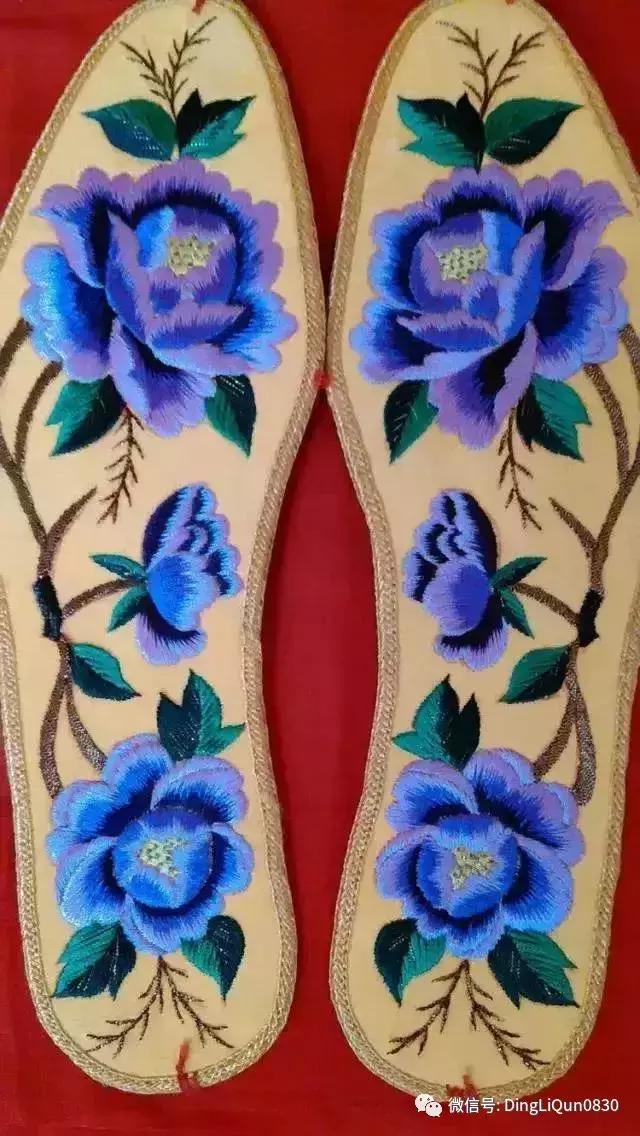 鞋垫上的刺绣艺术欣赏,鞋垫刺绣怎么刺绣熊猫嘴巴