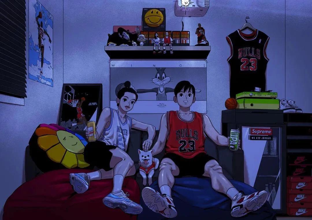 情侣篮球头像,情侣篮球头像一男一女