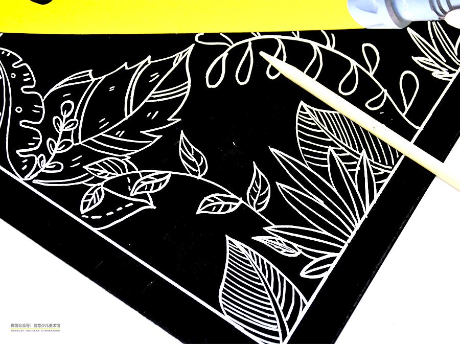 儿童画科学幻想画作画步骤与方法,儿童画教程森林探秘