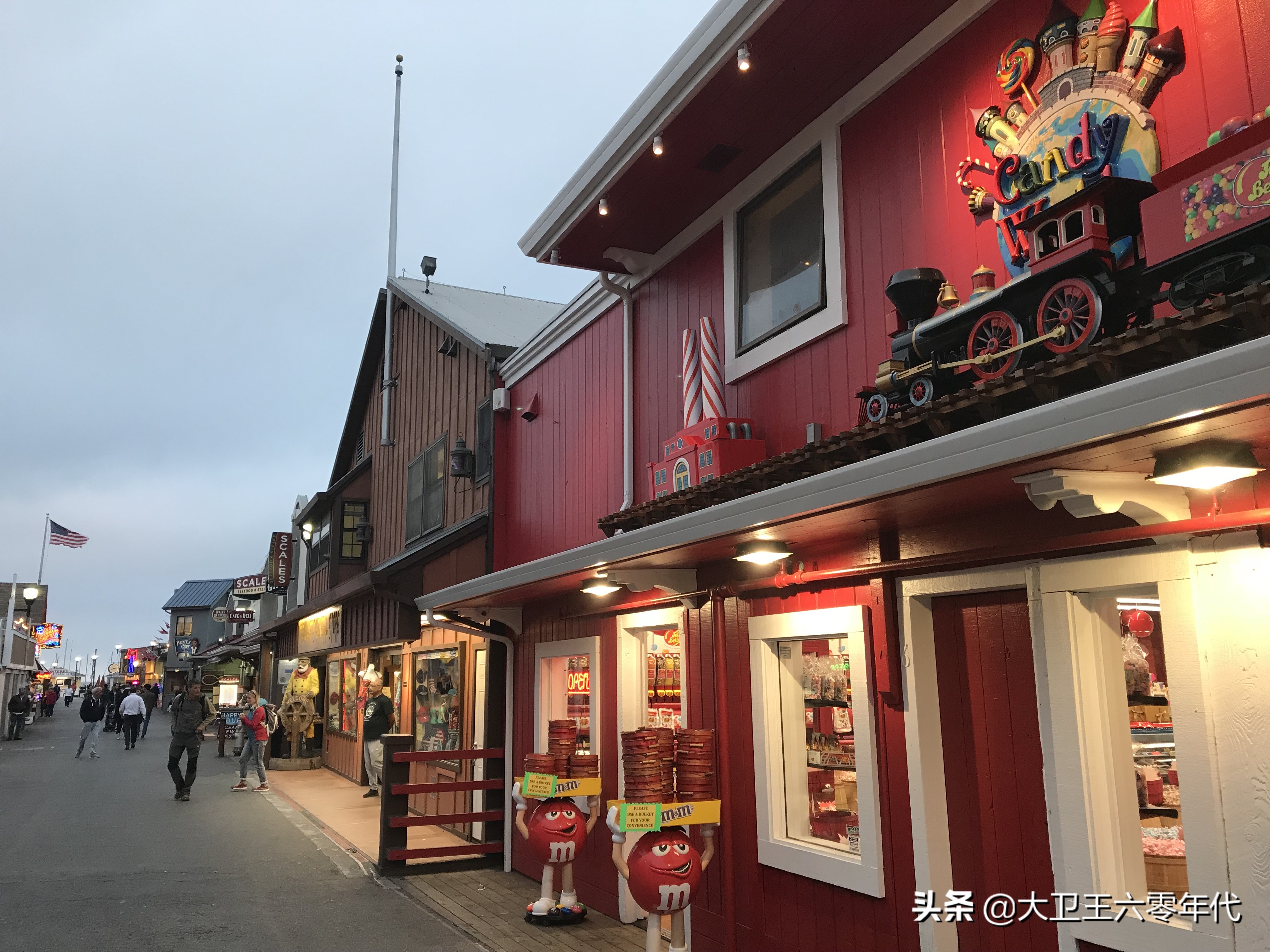 加州旧金山渔人码头,加州小城