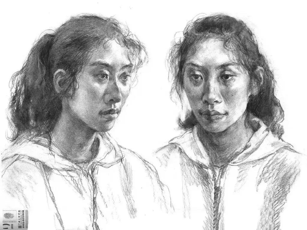 2018年国美色彩高分卷,国美素描高分