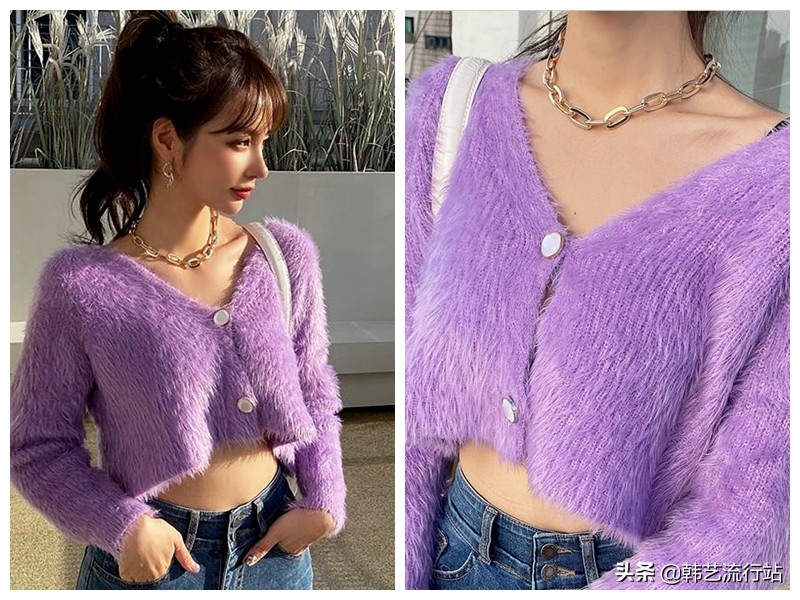 先睹为快：2021春季韩版针织衫新款在明星和模特中流行出现