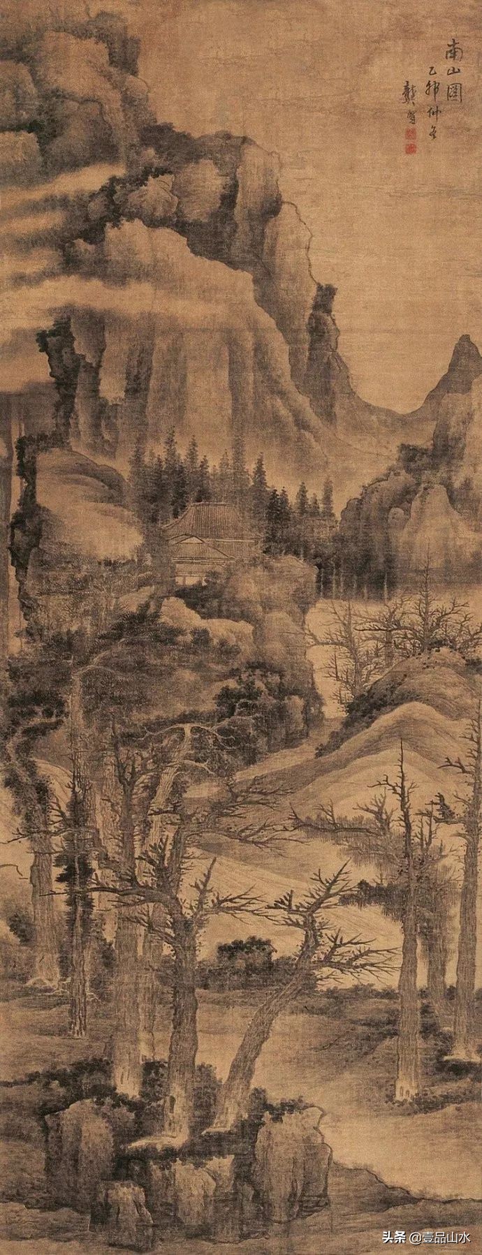 最真实的国画山水画,当代国画山水中的点景人物