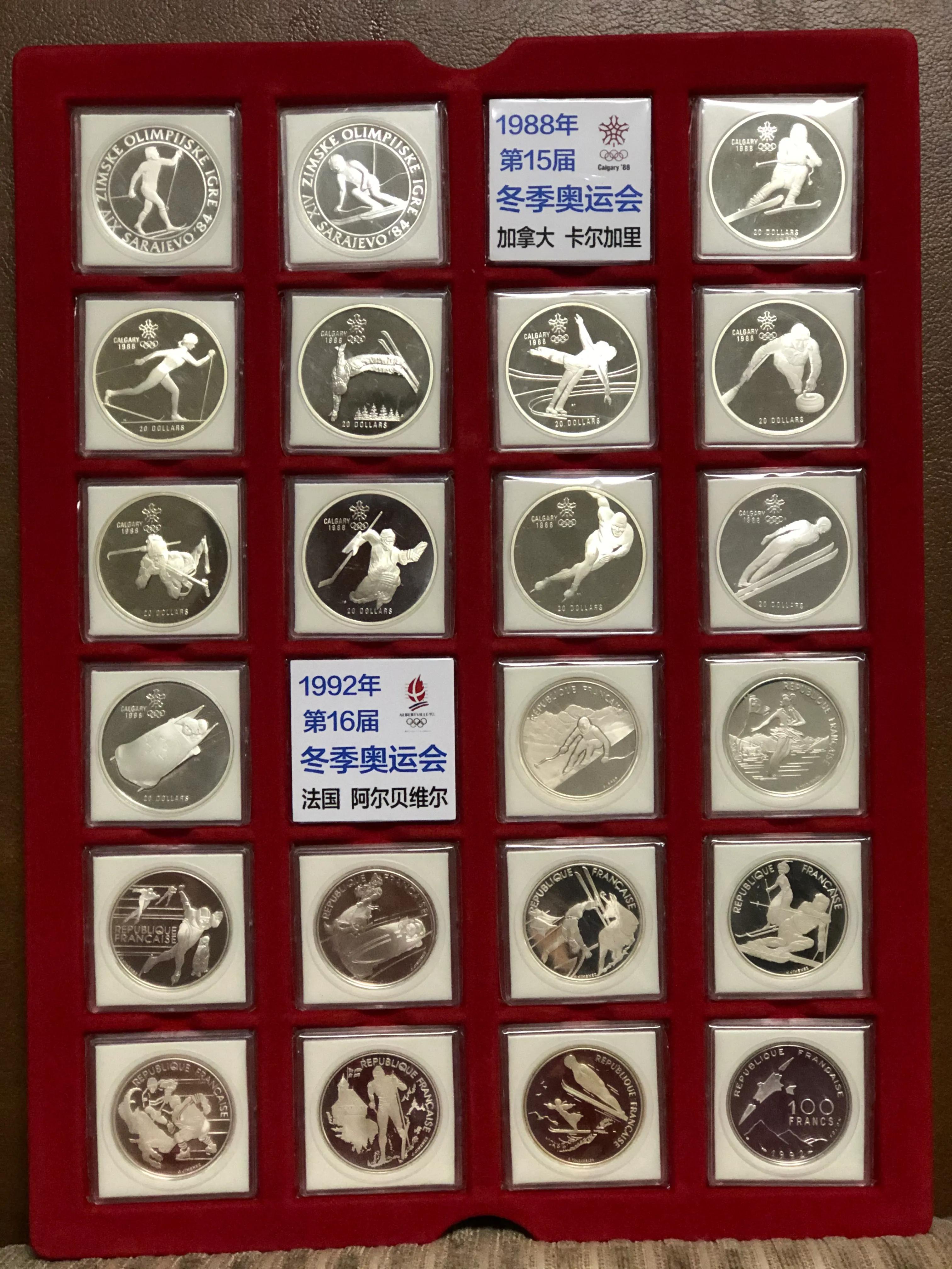 历届夏季奥运会吉祥物纪念币,冬奥会纪念币最新价格