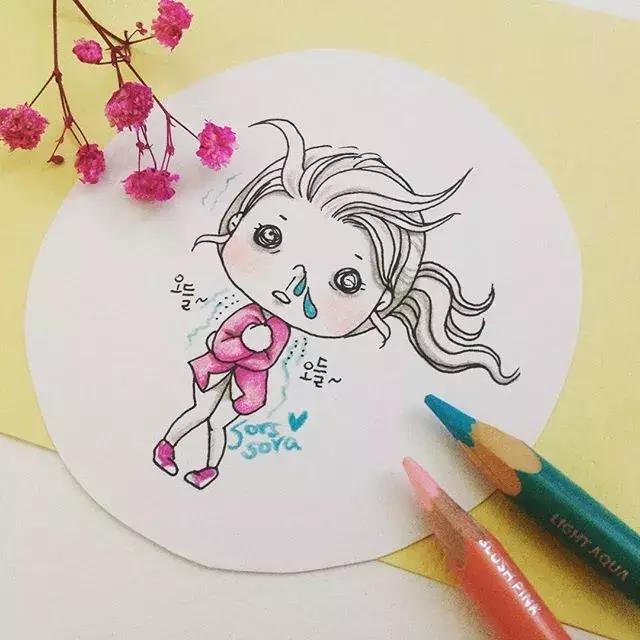 100张简笔画小学生,100张简笔花朵铅笔画