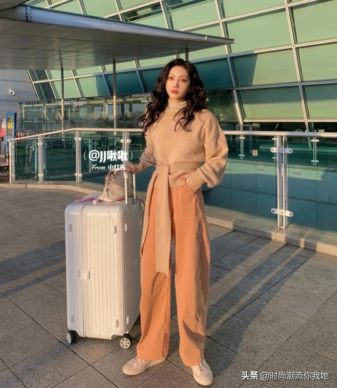 夏天穿马卡龙色系的长裤,马卡龙紫色裤子搭配