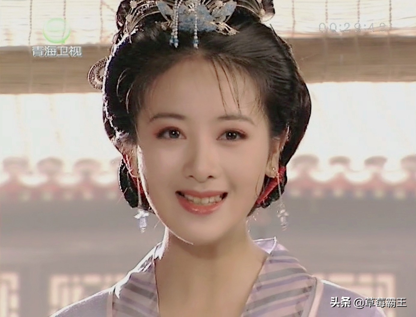 有齐刘海的古装编发,无刘海古装发型编发