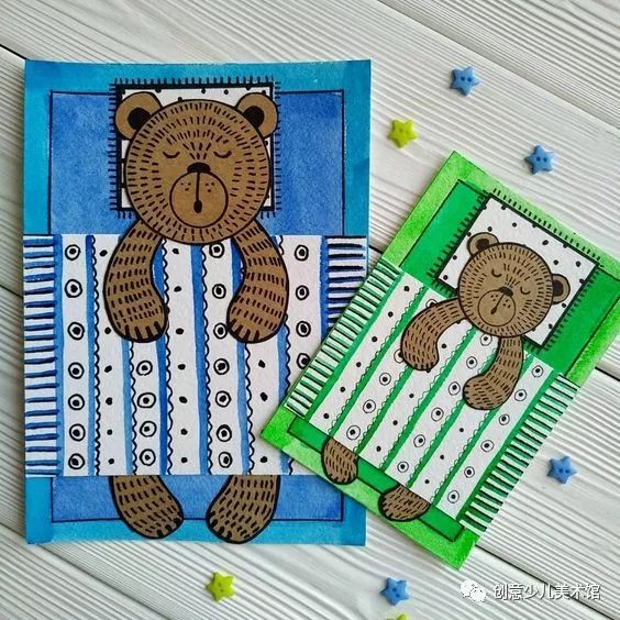 蘑菇房子儿童画教程,创意儿童画教程