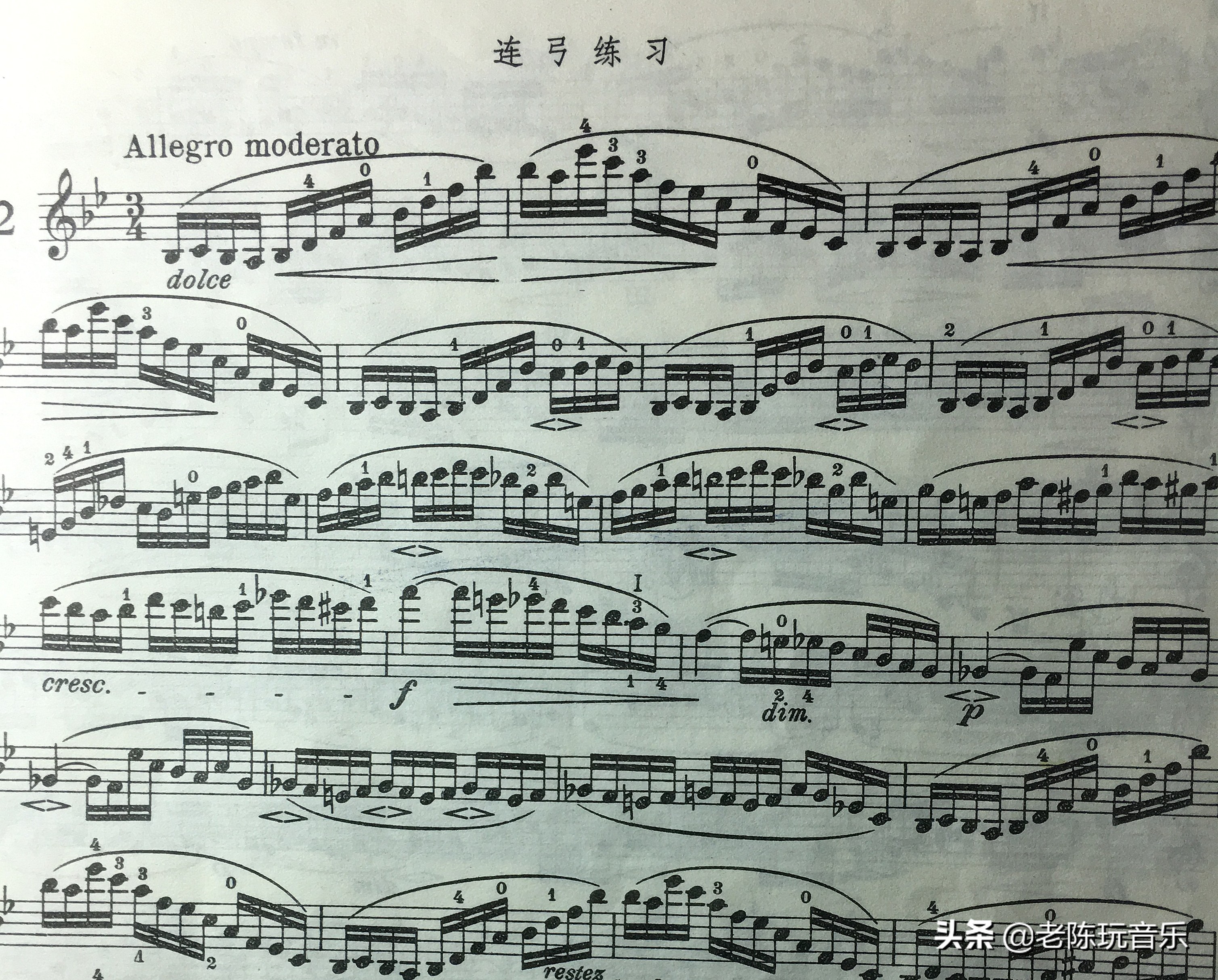 小提琴常用弓法大全让你看个够,舍夫契克小提琴弓法练习详解