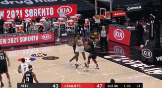 骑士2号绝杀,骑士篮网加时