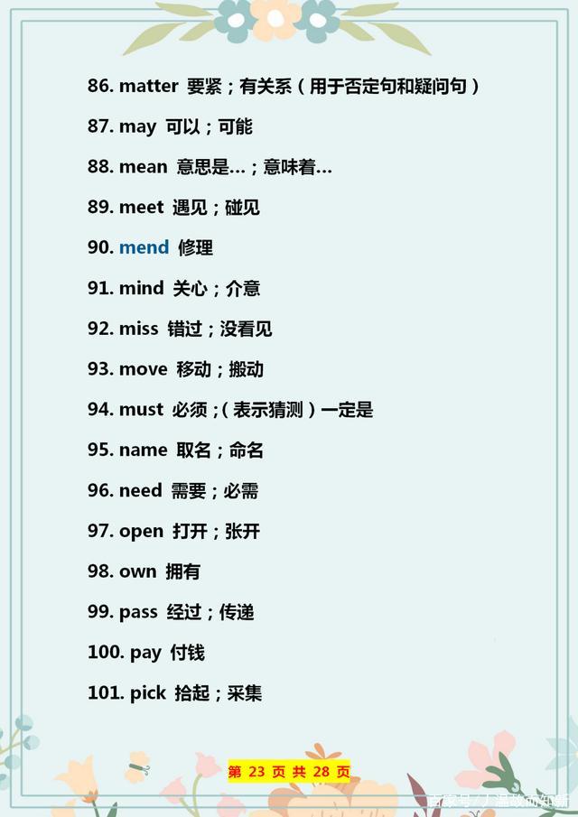 英语140个形容词,英语184个语法点