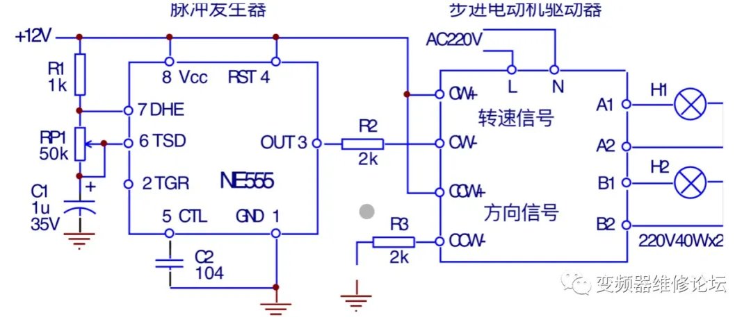 步进电机驱动器和三相异步电动机,步进电机驱动器维修原理图纸