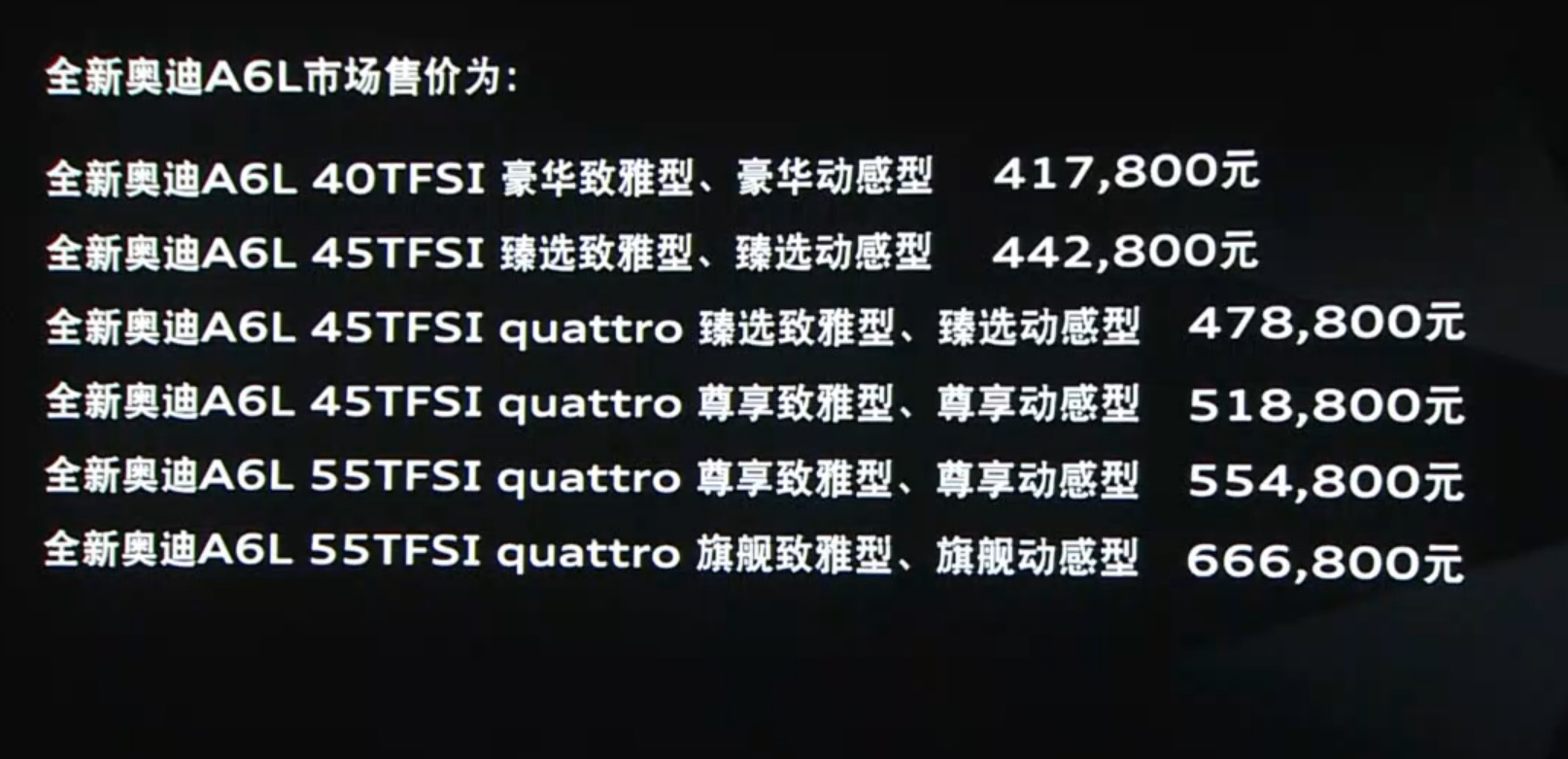 奔驰e300l宝马530奥迪a6l买哪款好,售价42.79万起新款奥迪a6l