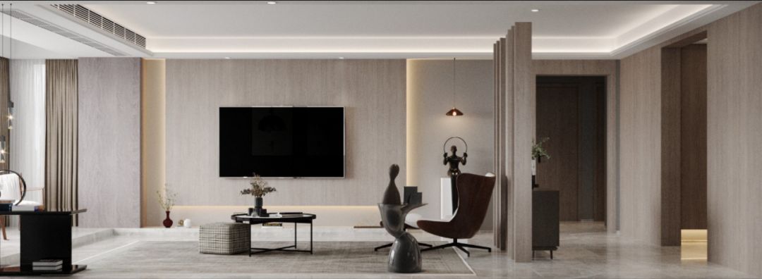 丽园作品丨香槟左岸180㎡灰度空间给未来留个白