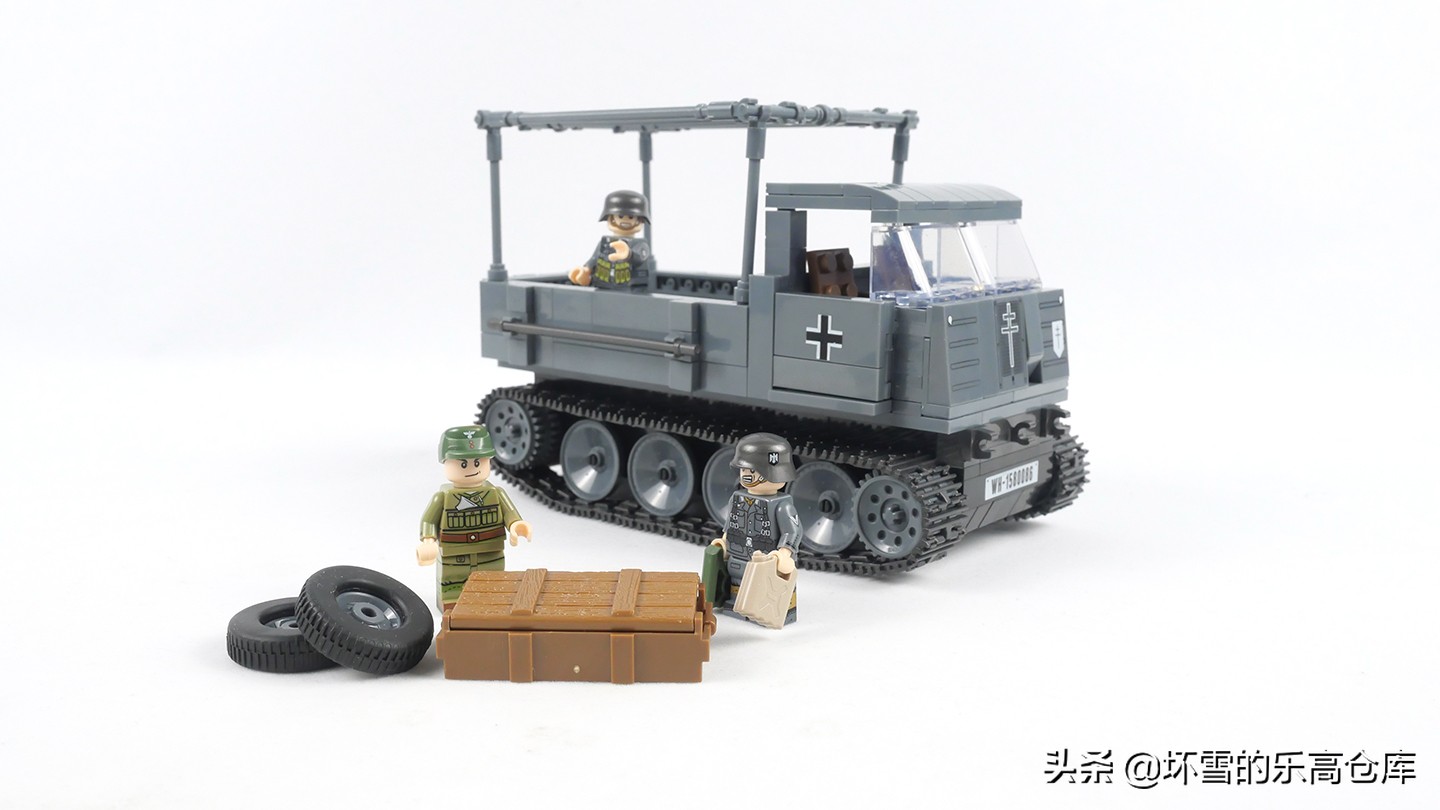 用积木还原二战,二战德军运输车积木