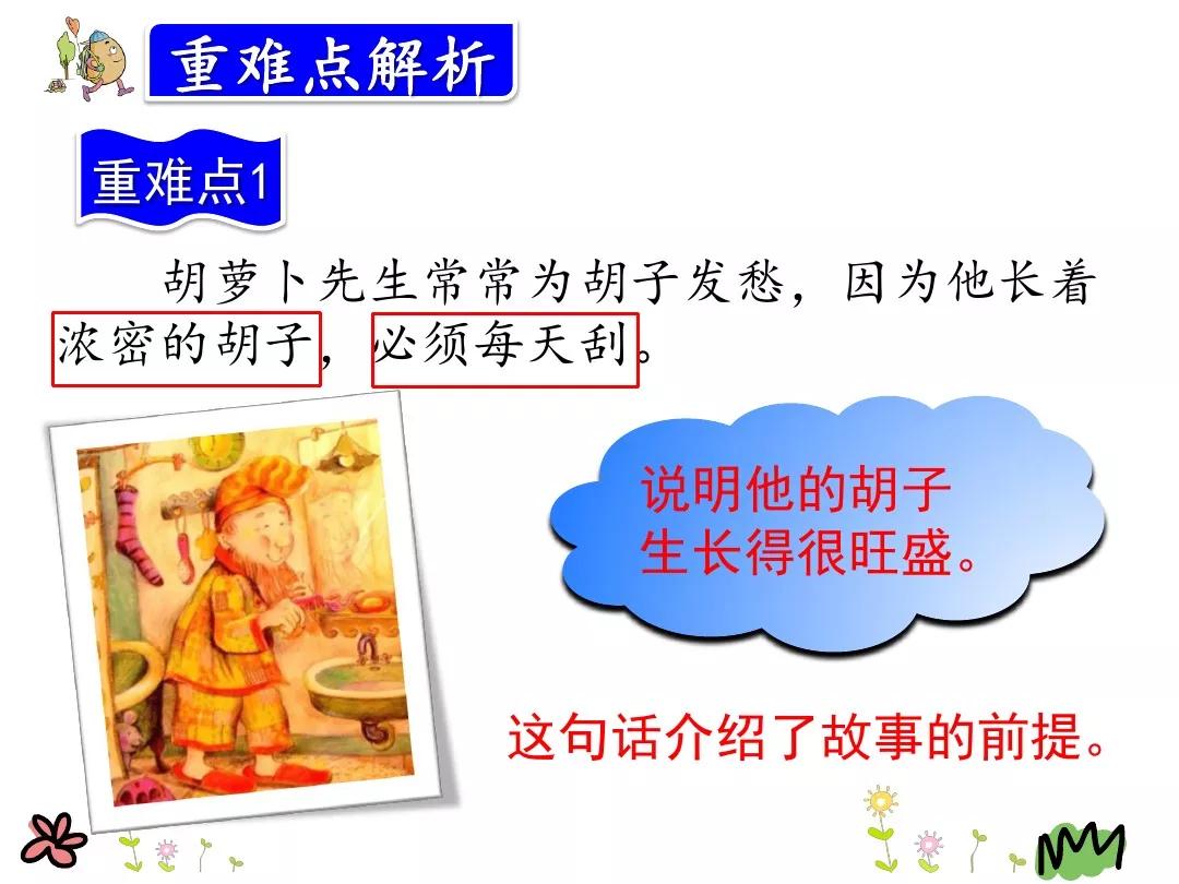 三年级胡萝卜先生的长胡子讲解,三年级语文胡萝卜的长胡子续写