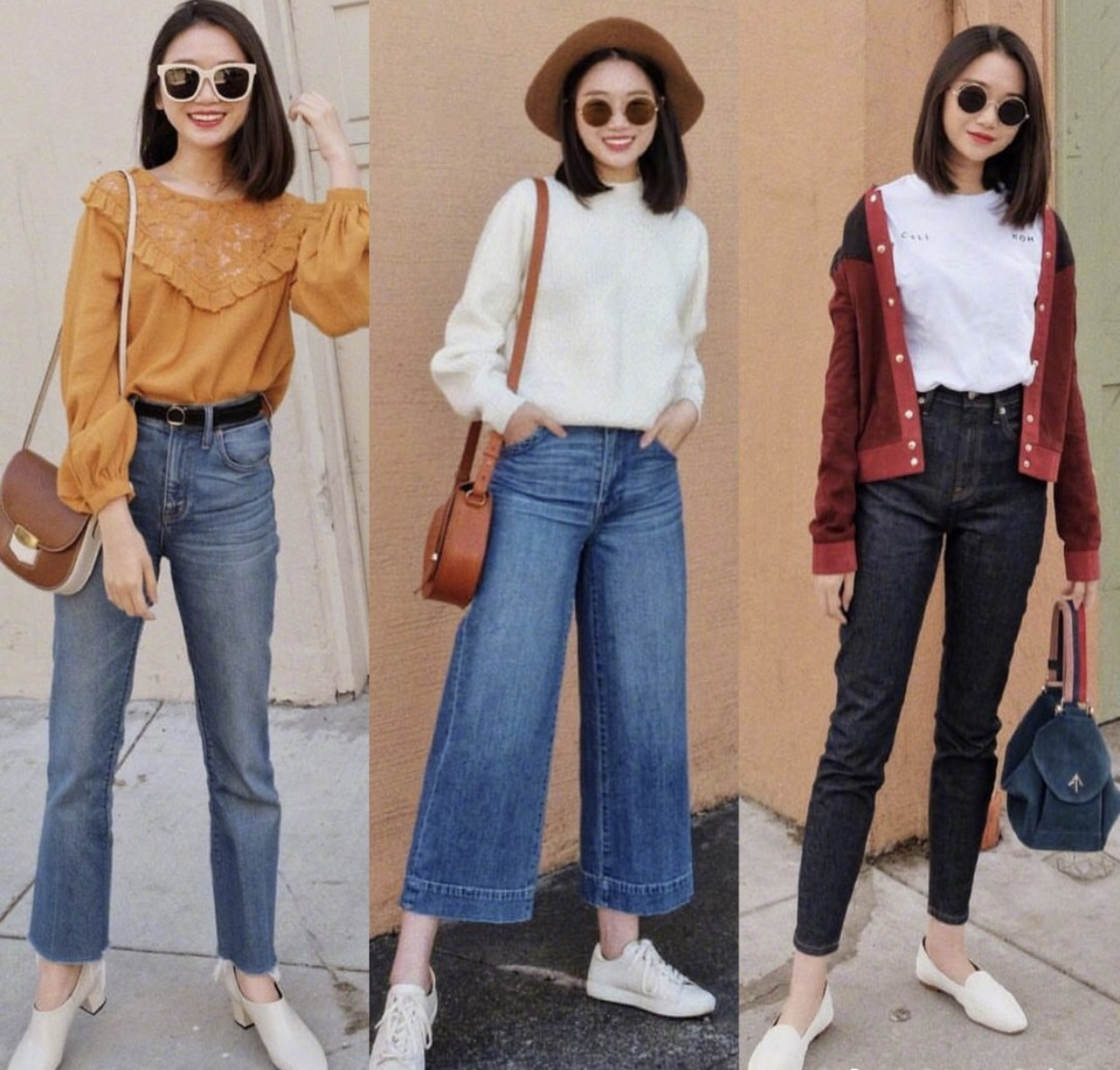 短款外套超酷搭配高腰裤,搭配高腰裤短外套