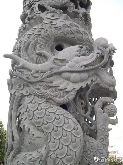 大型大理石石雕龙柱,石雕龙柱作品大全