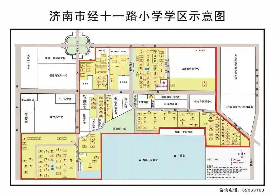 2019年小学学区房划分,市中区小学片区划分