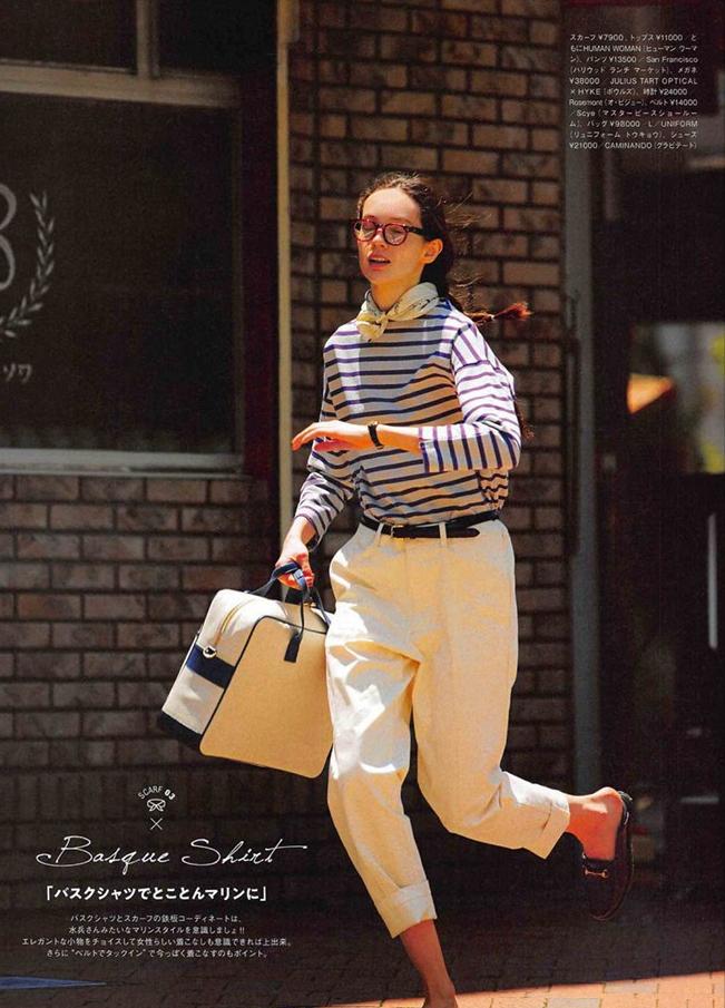 穿条纹衫该如何打造高级感,经典条纹衫的三种搭配