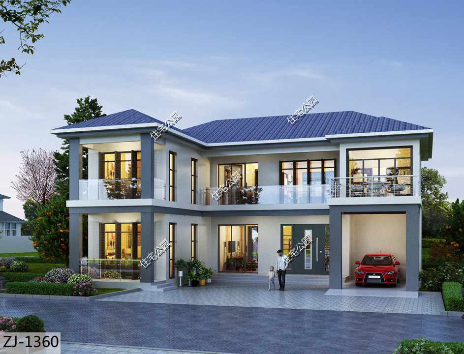 车子买不起，车库必须要，5套带车库的户型合集