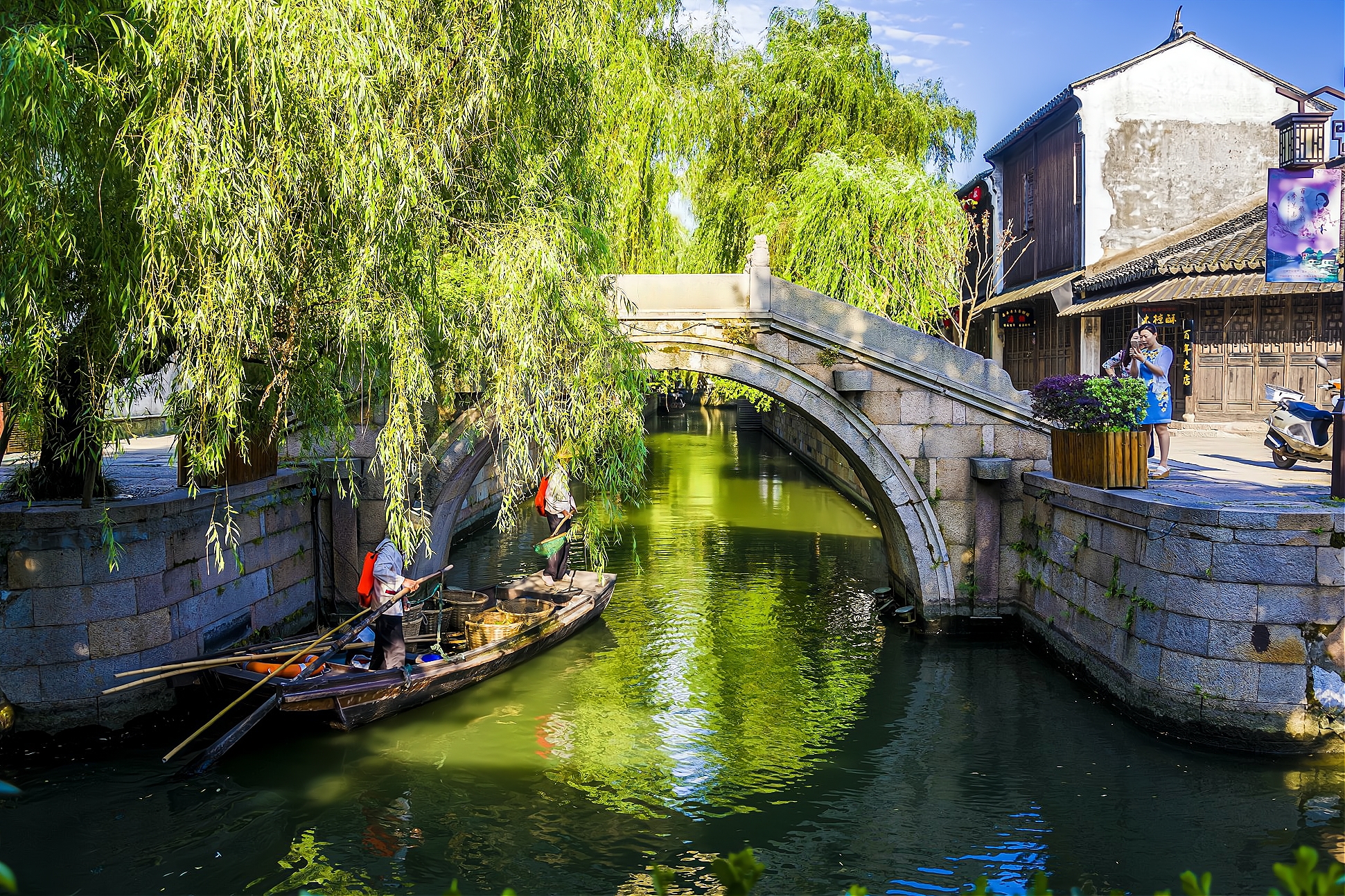 浙江南浔是一座历史悠久的古镇,古镇南浔江南水乡