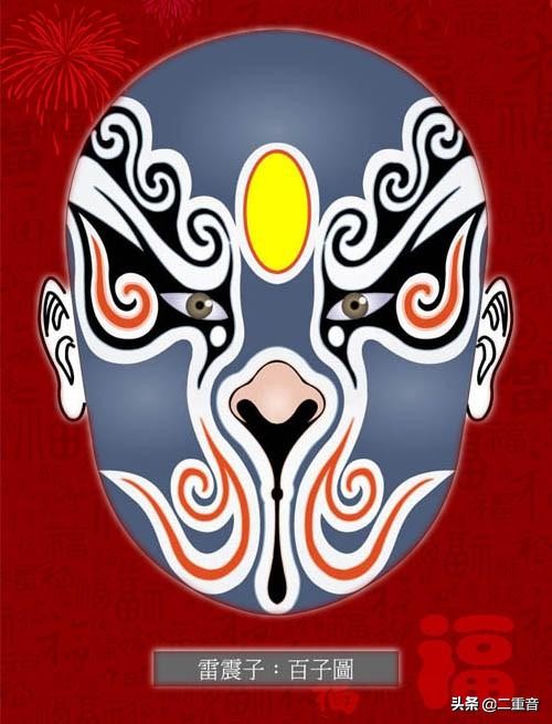 京剧人物脸谱100幅,京剧各色脸谱集合照