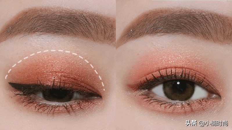 眼皮松眼影的晕染方法,眼影画法韩国