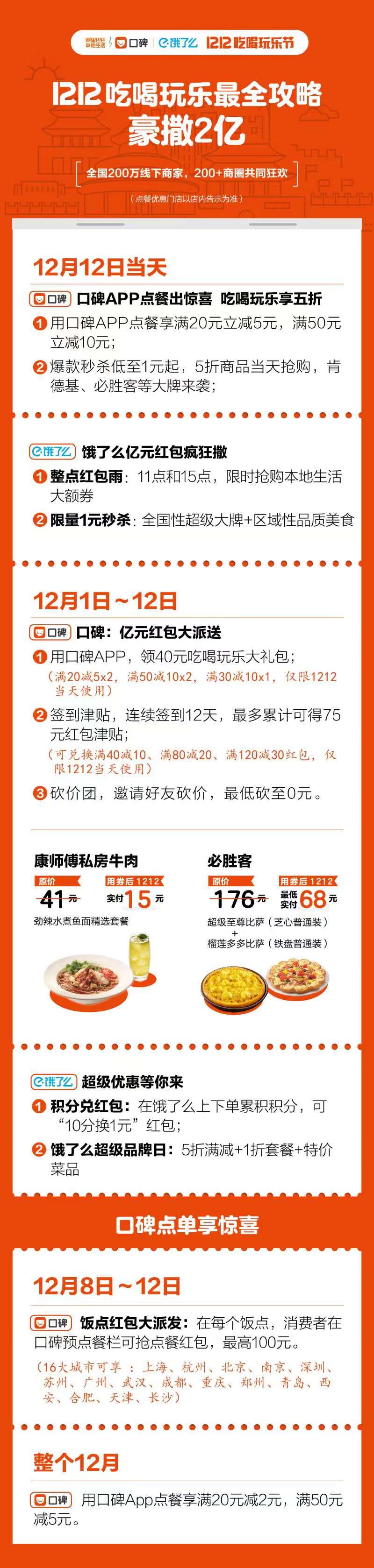 口碑双十二优惠券,双十二口碑团购