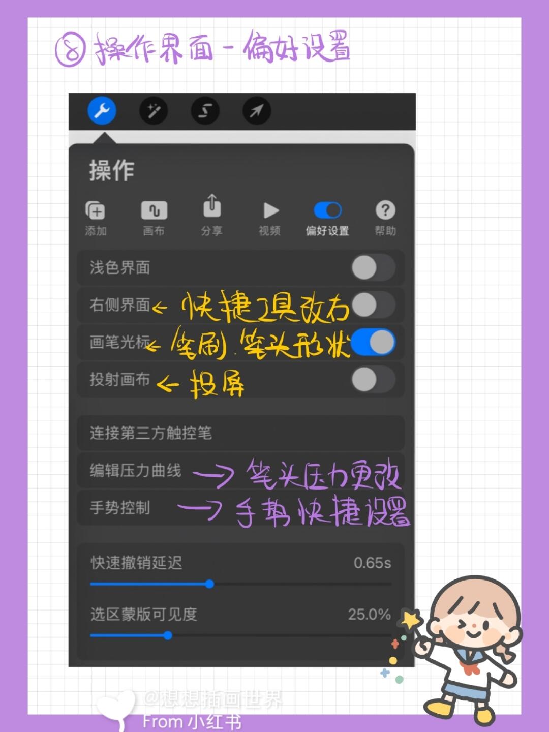 procreate绘画教程入门的小插画,procreate零基础插画临摹100稿第1稿