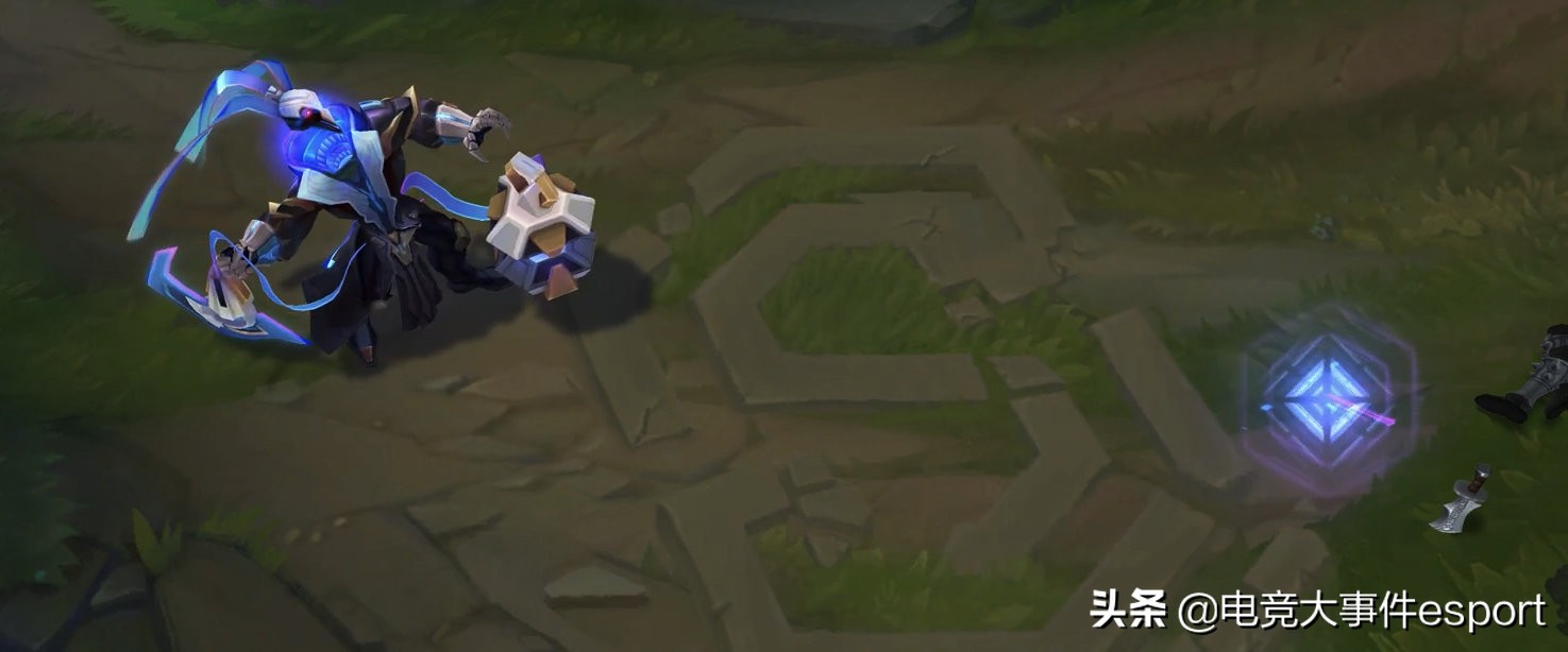 lol手游锤石未来战士皮肤技能特效,lol未来战士锤石